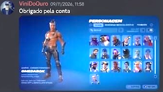 Print do Discord com feedback do cliente ViniDoOuro