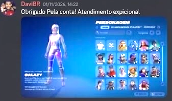 Print do Discord com feedback do cliente DaviBR